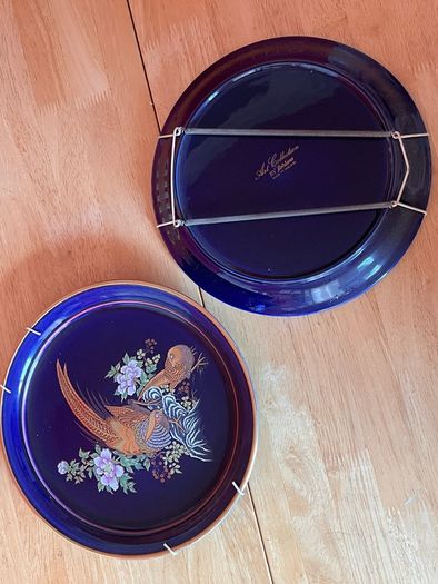2x Vintage Arklow Pottery Oriental Paradise Decorative Plates