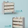 Kids storage unit bedroom  nursery with 9 non-woven storage boxes Image 3