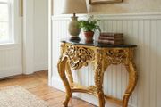 Console table with  black Marble