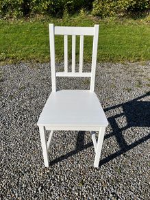 IKEA solid white wooden chair