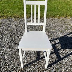 IKEA solid white wooden chair