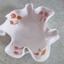 scalloped small white fine bone china trinket dish 10.5 wide Image 5