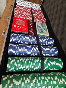 Poker Chips with Case