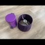 Purple Curtains, Lampshade Cushions and Bin Image 3