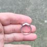 Sterling Silver Rub over CZ Solitaire ring Image 6