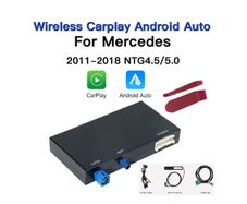 Wireless CarPlay Android Auto Decoder For Mercedes Benz NTG4.5 NTG5.0 W178 W117 W156 W203 W205 W207 W212 BT AUX GPS Car Module
