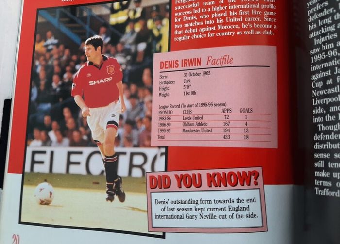 man United vintage book1996