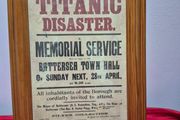 Titanic Disaster Memorial Service Replica Print (Framed)