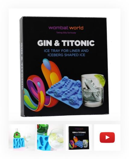 1000 "gin And Titonic" Ice Tray / Ice Cube Maker Job Lot