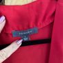 Red crossover blouse size large Image 2