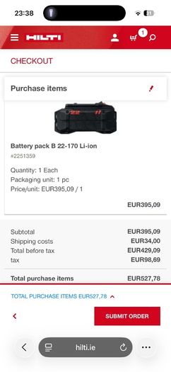 Hilti Neuron Battery