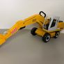 Vintage 2001 Bruder Mercedes Actros 4143 Tipping Truck with Liebherr Rotating Excavator Image 9