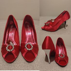 Stunning Pink satin Occasion Shoes NEW