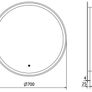 LED Mirror Antifog Demister 70cm Image 3