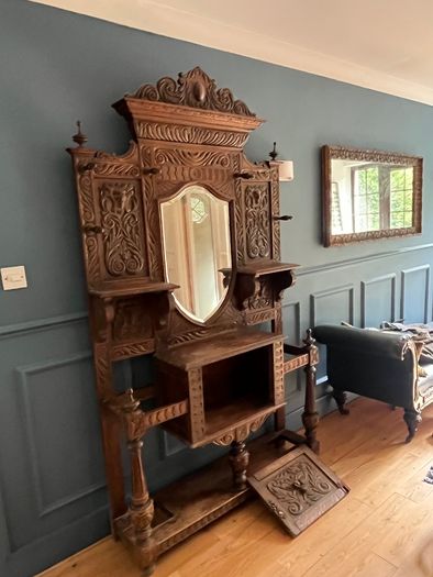 Solid Mahogany Antique Coat Stand