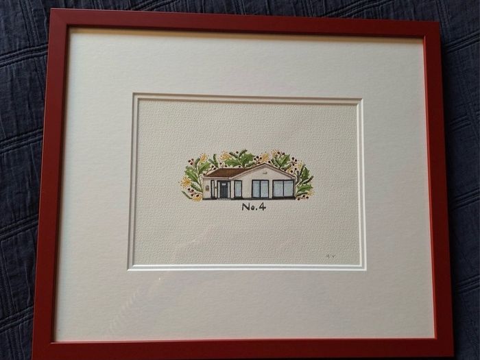 Custom Home Watercolour Painting