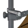 Cantilever Umbrella with Steel Pole Taupe 250x250 cm Image 5