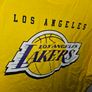 NBA LA Lakers yellow tshirt mens Image 2