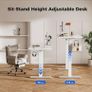 Electric Standing Desk, 120 x 60 cm Height Adjustable Sit Stand Desk Image 6