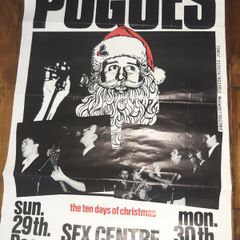 Ten days of Christmas- The Pogues rare concert poster 1985
