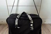 Primark Black and White WRK IT Travel Duffle Holdall Bag