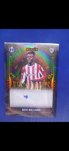 2024-25 Topps Merlin Nico Williams "Mystic Nights" Gold Auto /50