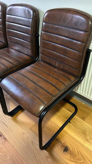 leather chair kitchen x 4