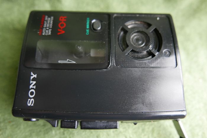 Vintage Sony Tcm-s68v S 68 V portable cassettes Recorder V-O-R Walkman Tested
