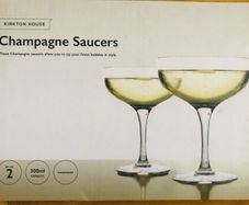 Champagne Saucer x 2
