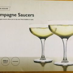 Champagne Saucer x 2