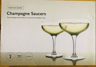 Champagne Saucer x 2