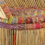 Bamboo Chair with Chindi Details Image 4
