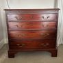 Mahogany 4-Drawer Chest of Drawers  Brass Handles Image 2