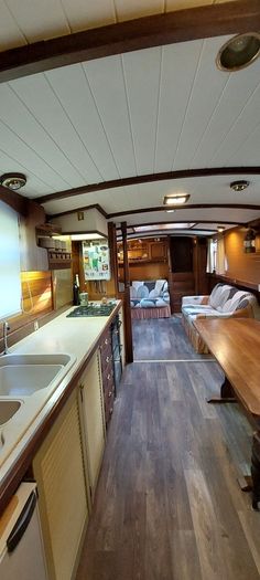 52' Sagar Marine widebeam barge for off grid living