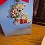 2019 Newbridge Silverware Christmas Bear Ornament, Silver Plated, Mint Condition, Original Packaging Image 8