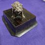 Silver bulldog statue Image 2