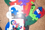 Wooden number/alphabet puzzle