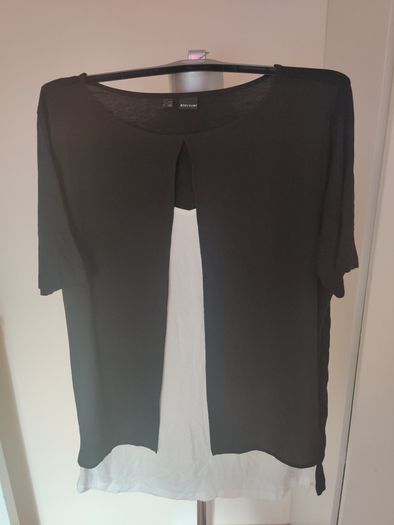 Bodyflirt black and white cover up top 2 in 1 blouse size UK16 EU44 Postage included