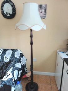 Vintage Mahogany Floor Lamp