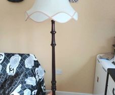 Vintage Mahogany Floor Lamp