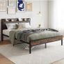 King Size Bed Frame with Wooden Storage Image 6