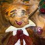 Large Vintage Mid Century 3D Copper Relief Wall Art Panel - J. Craig - Hobo Traveler Caricature Image 4
