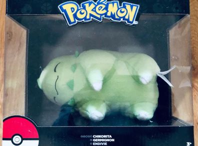Pokemon Sleeping Chikorita  & Leafeon Plush