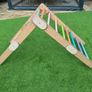 HAPPYMOON Pikler colored climber with two colored ramps, climbing triangle, Montessori climbing gym Image 7