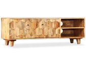 TV Cabinet Solid Mango Wood 118x35x40 cm