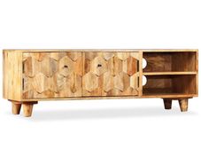 TV Cabinet Solid Mango Wood 118x35x40 cm