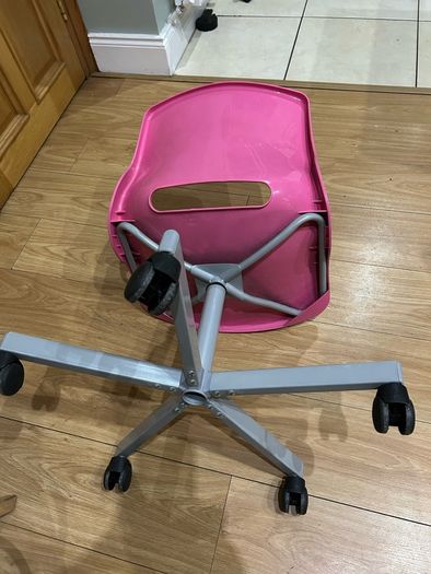 Pink office/study chair.