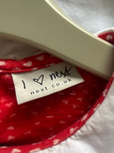 Next Red polkadot top with Peter Pan collar