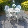 cast iron table and chairs Image 2