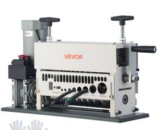 Electric Wire Stripper Machine, 1.5-40 mm, 11 Channel Automatic Copper Cable Stripper, 370W Wire Stripper Tool with Manual Hand Crank Mode, Emergency Stop Button, for Scrap Copper Recycling